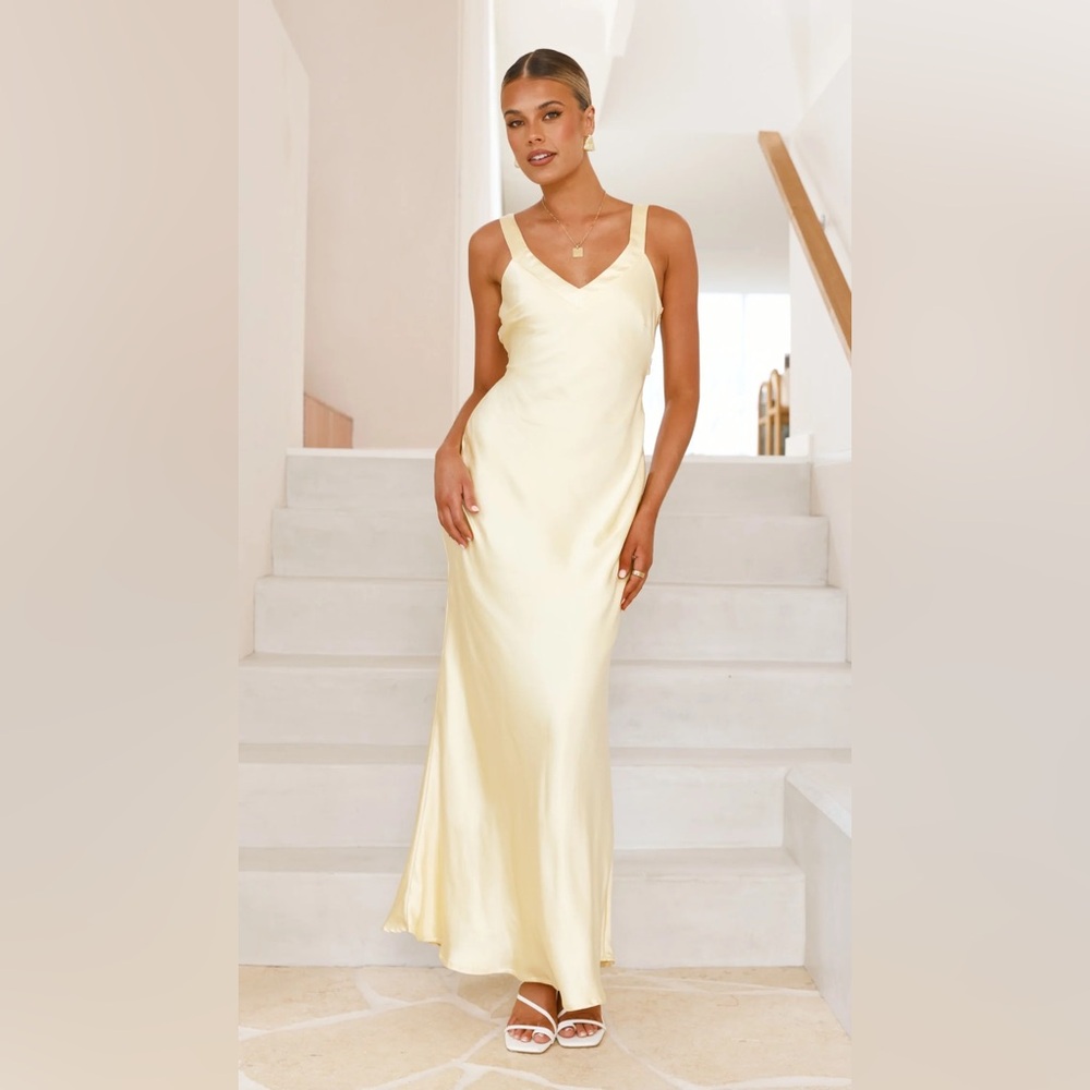 Billy J Andie Maxi Dress - Butter Yellow